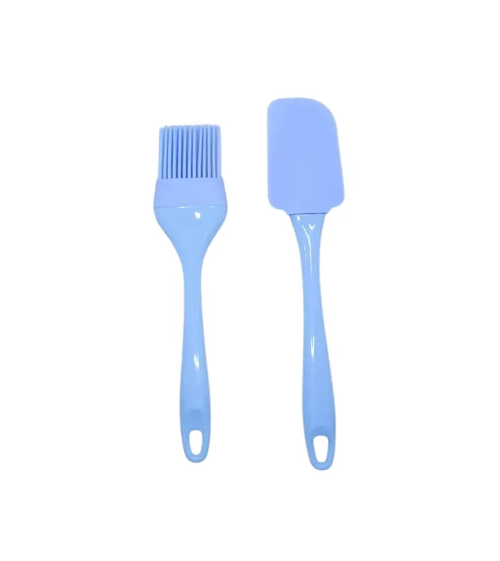 Set Brocha y Espátula silicona BLUE