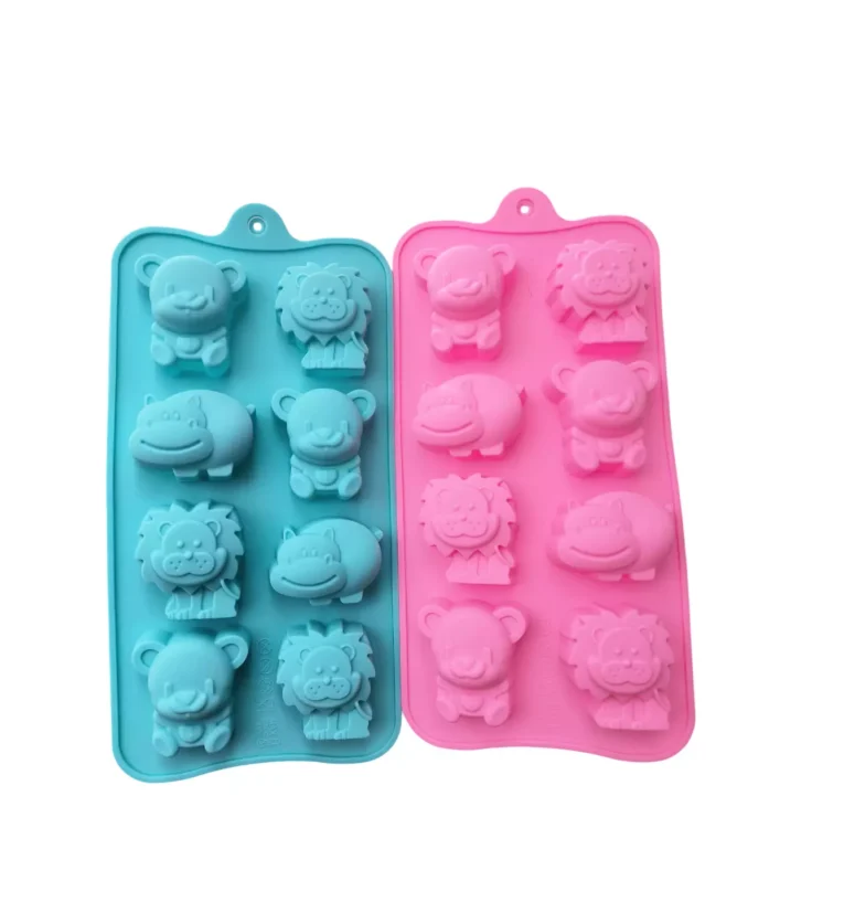 Molde silicona mini gomitas león y amigos 1