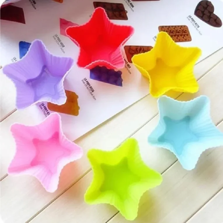 pirotines de silicona estrella