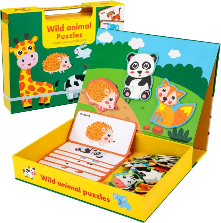 rompecabezas imantado de animales