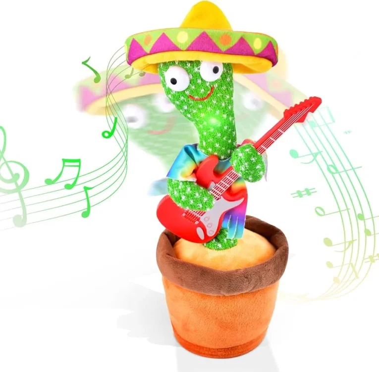 Cactus Bailarín Musical Vaquero con Guitarra