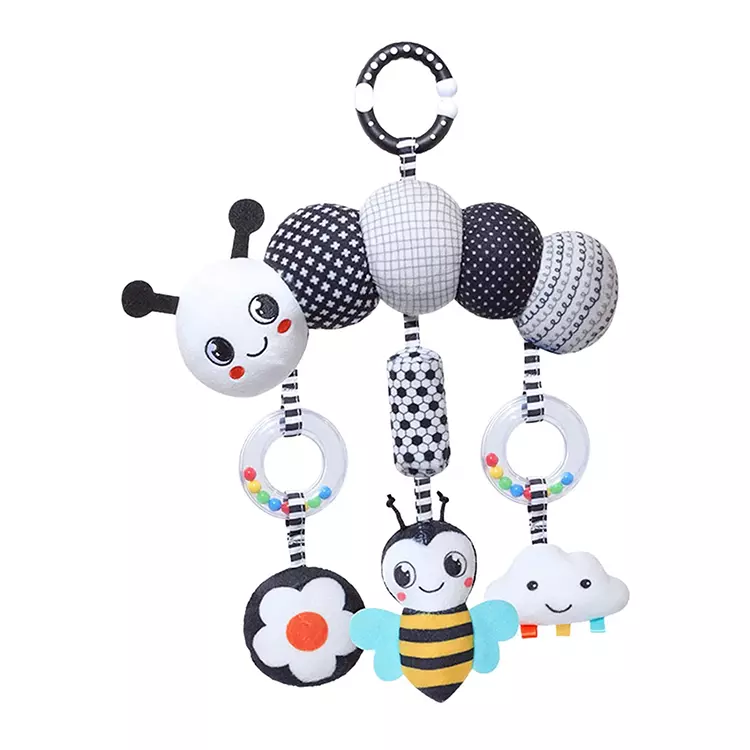 Móvil Cascabel Sensorial Alto Contraste - Abejita