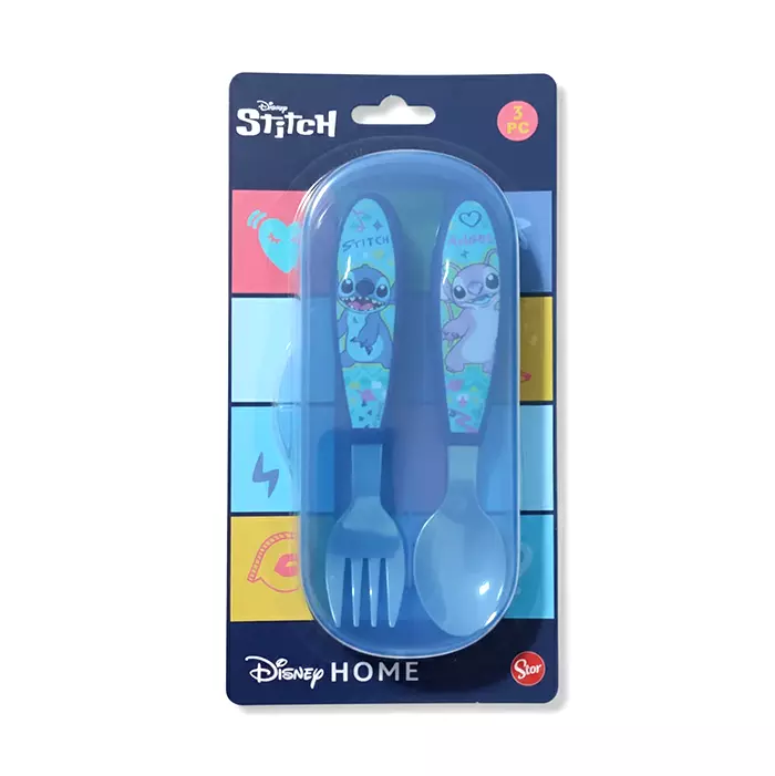 Set de Cubiertos Acero con Estuche Stitch